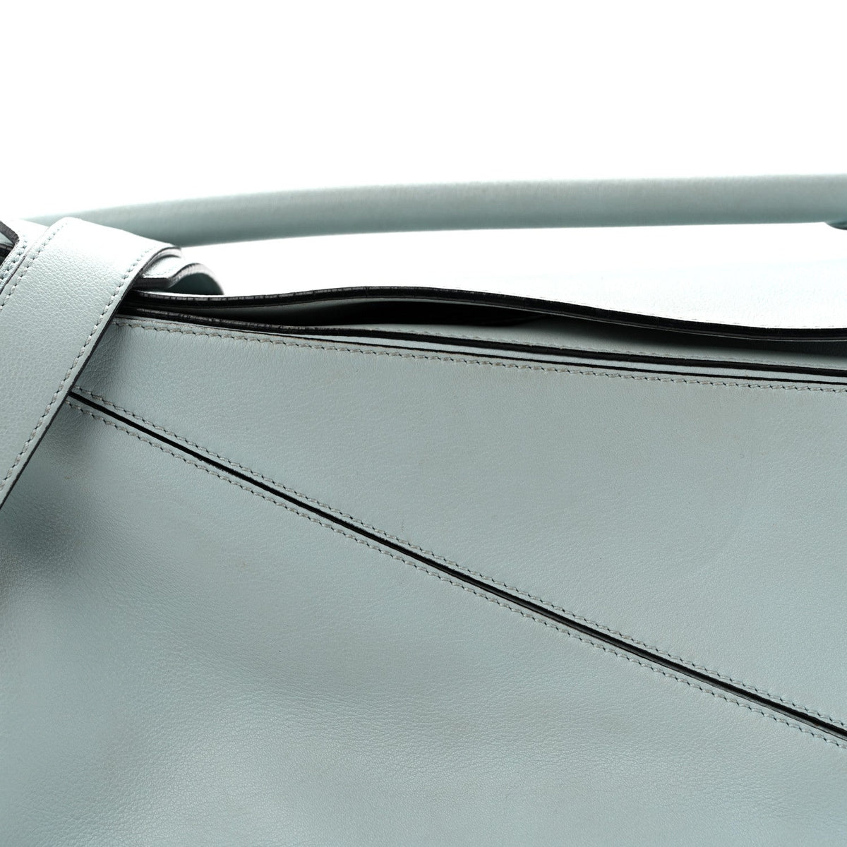 Small Calfskin Handbag - Light Blue