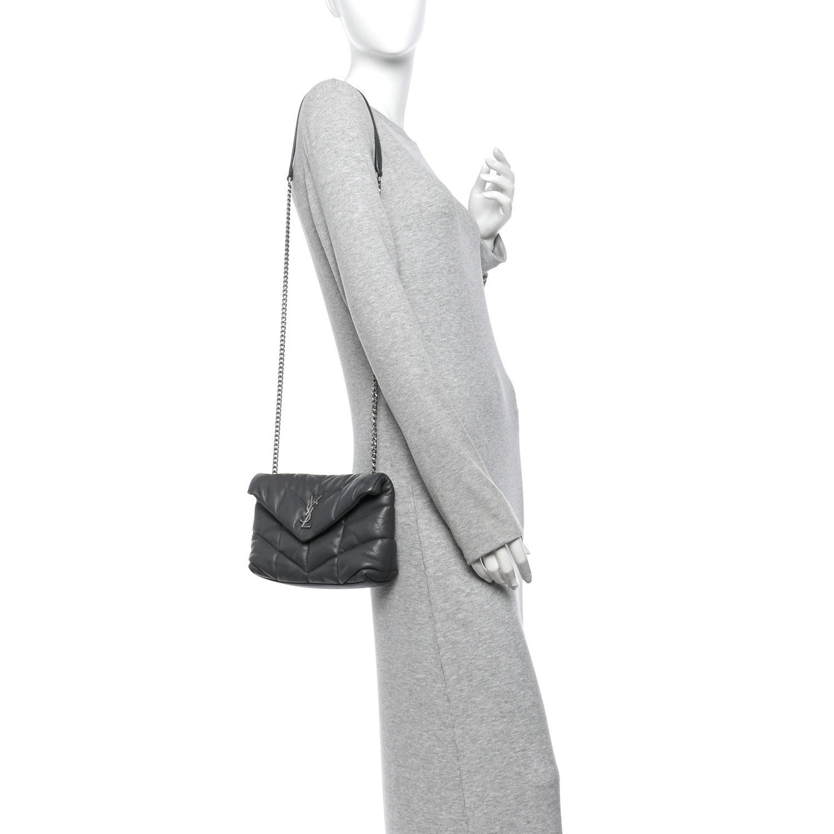 Quilted Lambskin Satchel Bag