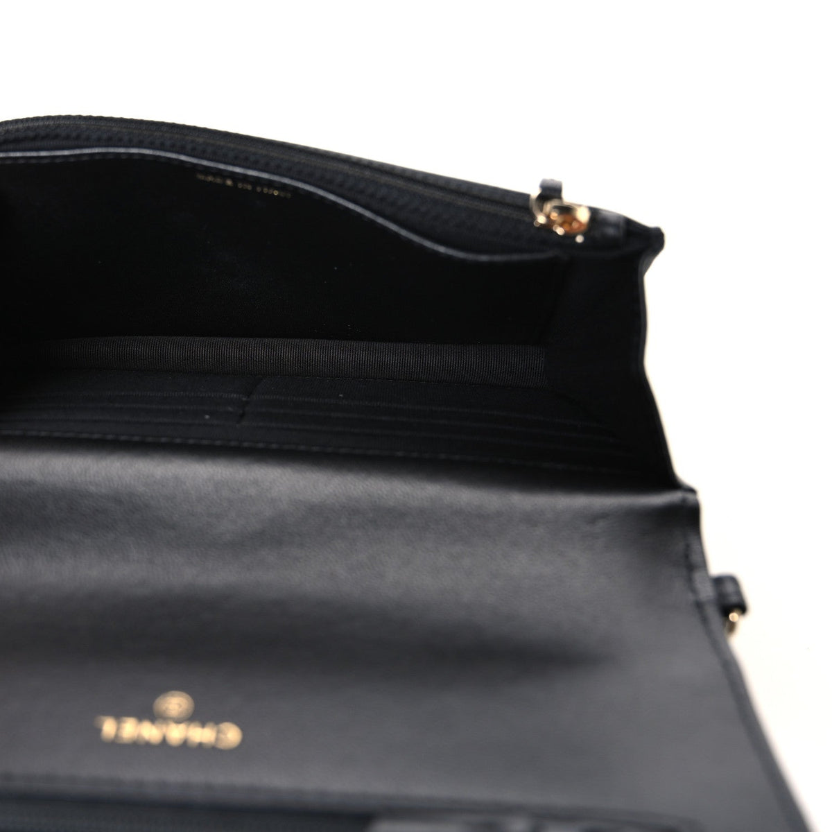 Quilted Lambskin Wallet Bag - Black