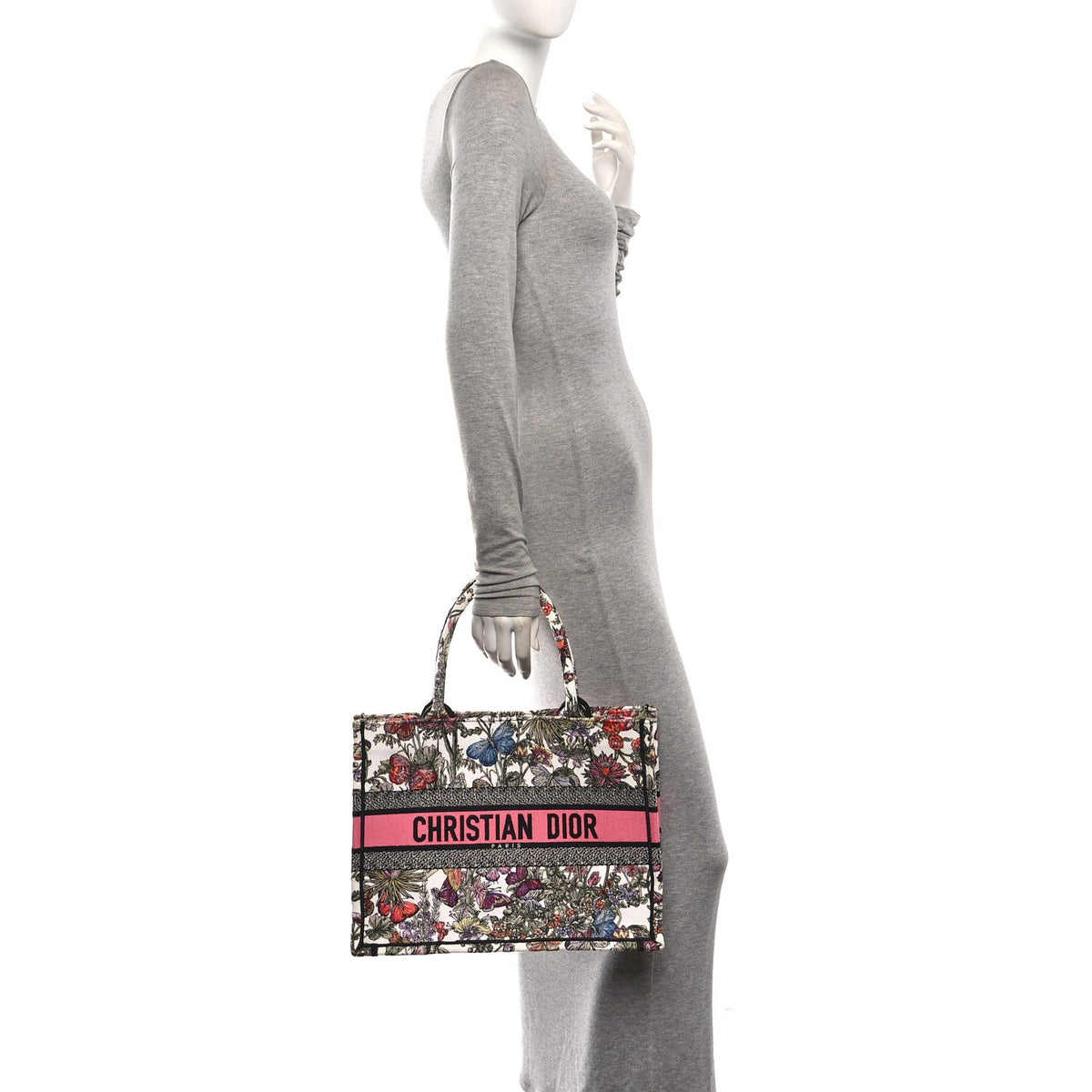 Medium Canvas Tote Bag - Red