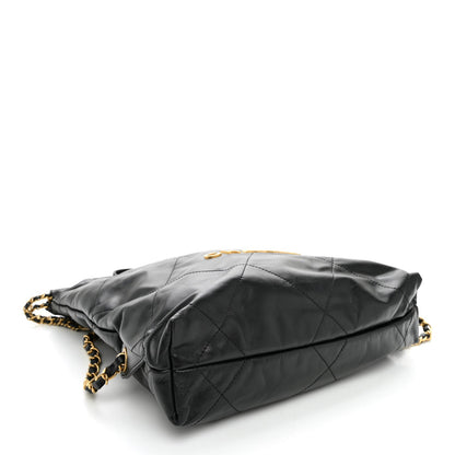 Quilted Calfskin Backpack - Black