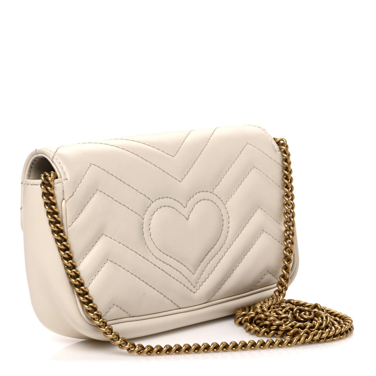 Mini Calfskin Shoulder Bag - White