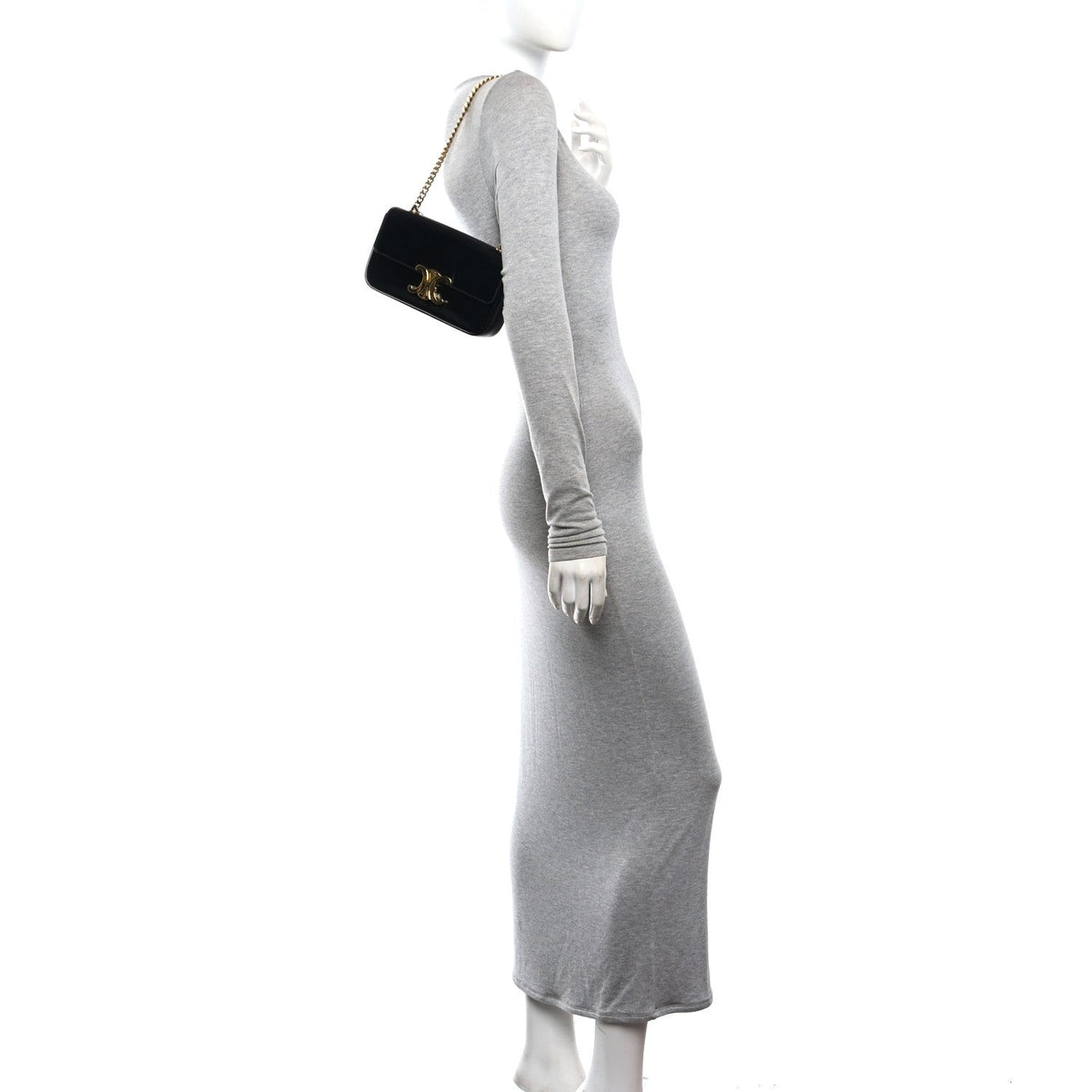Calfskin Shoulder Bag - Black