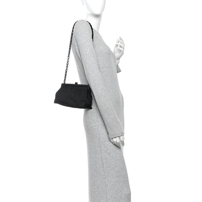 Nylon Shoulder Bag - Black