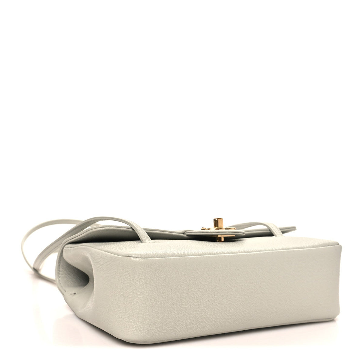 Small Caviar Flap Shoulder Bag - Light Green