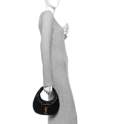 Quilted Lambskin Handbag - Black