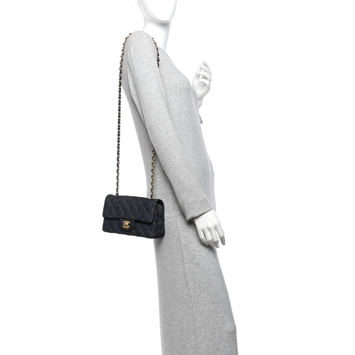 Mini Quilted Flap Shoulder Bag - Tan