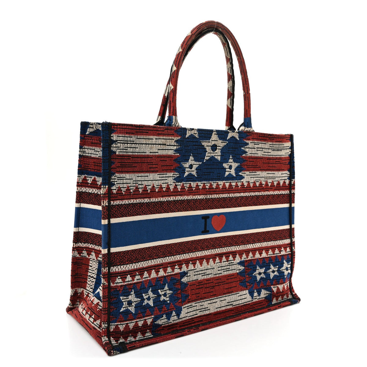 Large Canvas Tote Bag - Red
