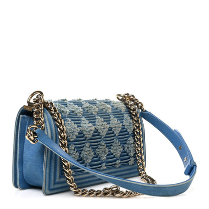 Medium Flap Shoulder Bag - Light Blue