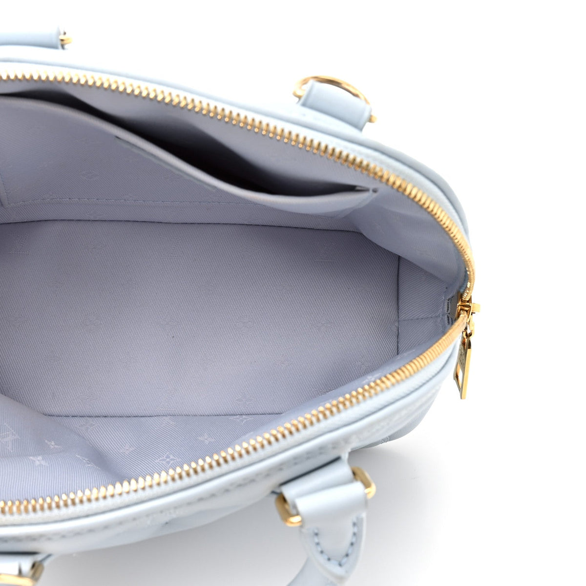 Calfskin Handbag - Blue