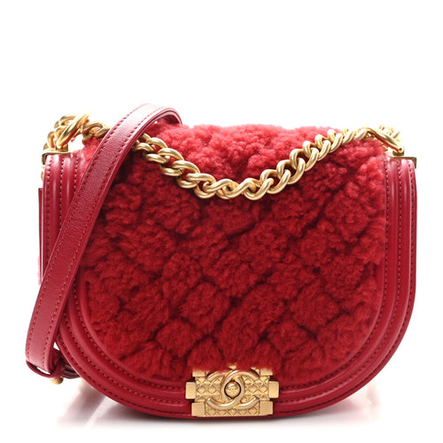 Small Quilted Calfskin Handbag - Red