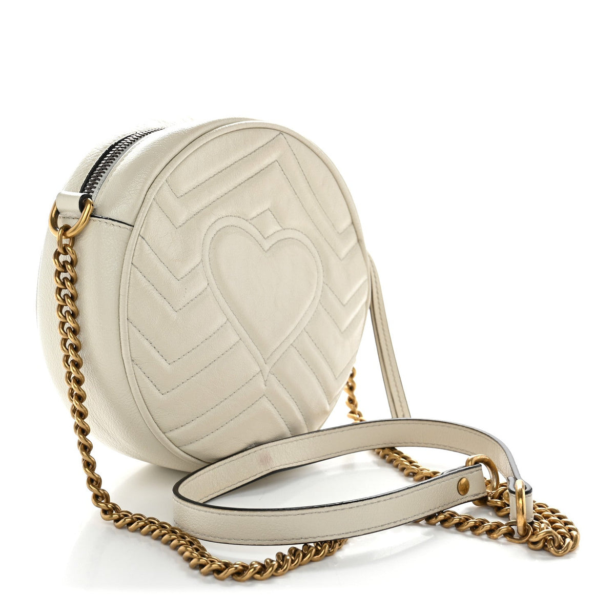 Mini Calfskin Shoulder Bag - White