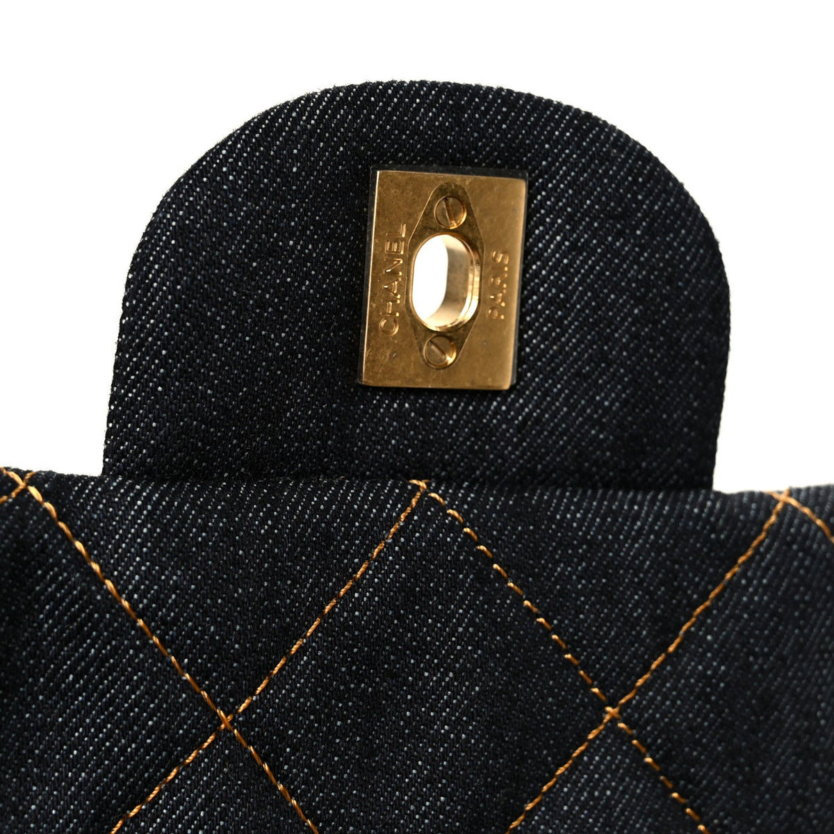Quilted Flap Shoulder Bag - Blue