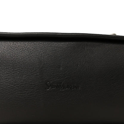 Small Calfskin Bucket Bag - Black