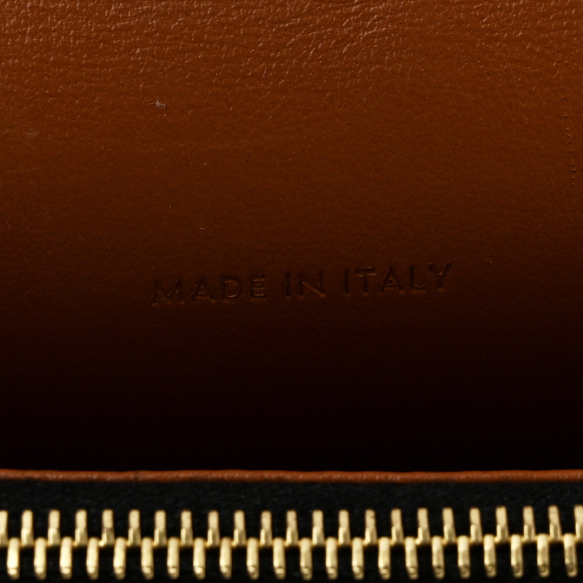 Lambskin Canvas Wallet Bag - Tan