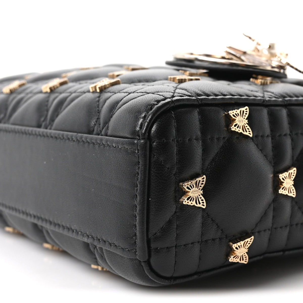 Lambskin Handbag - Black