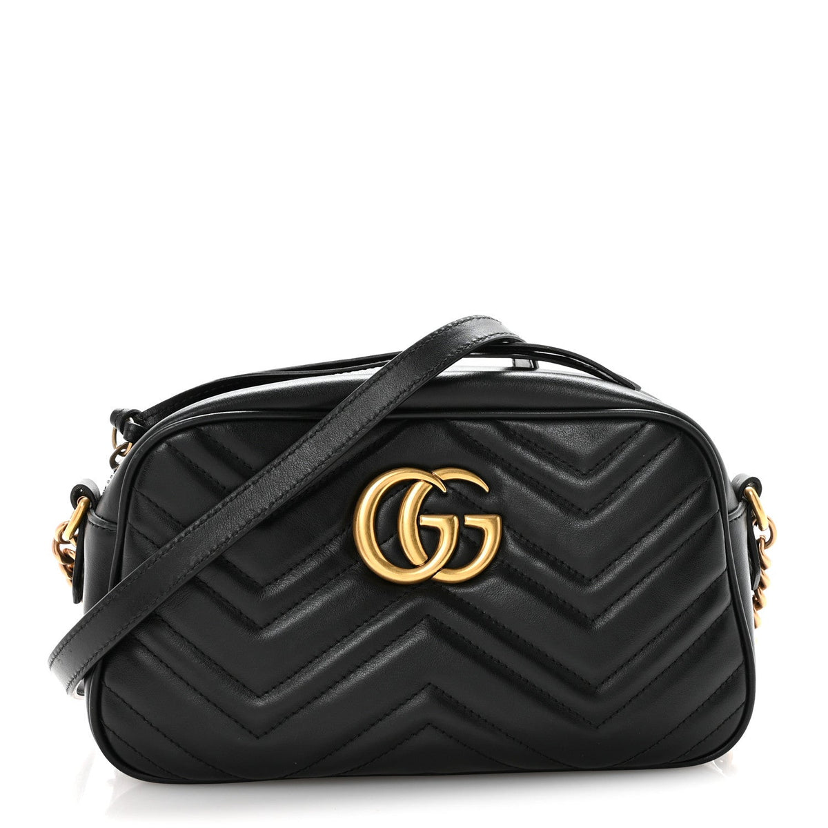 Small Calfskin Shoulder Bag - Black