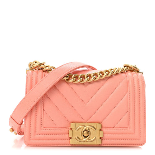 Small Quilted Caviar Flap Shoulder Bag