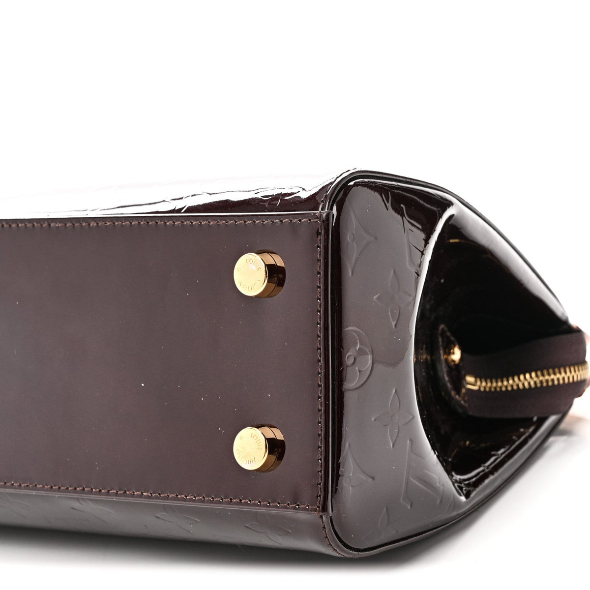 Vernis Brea Mm Amarante Handbag