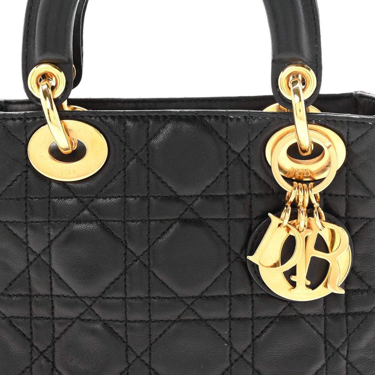 Mini Lambskin Handbag - Black