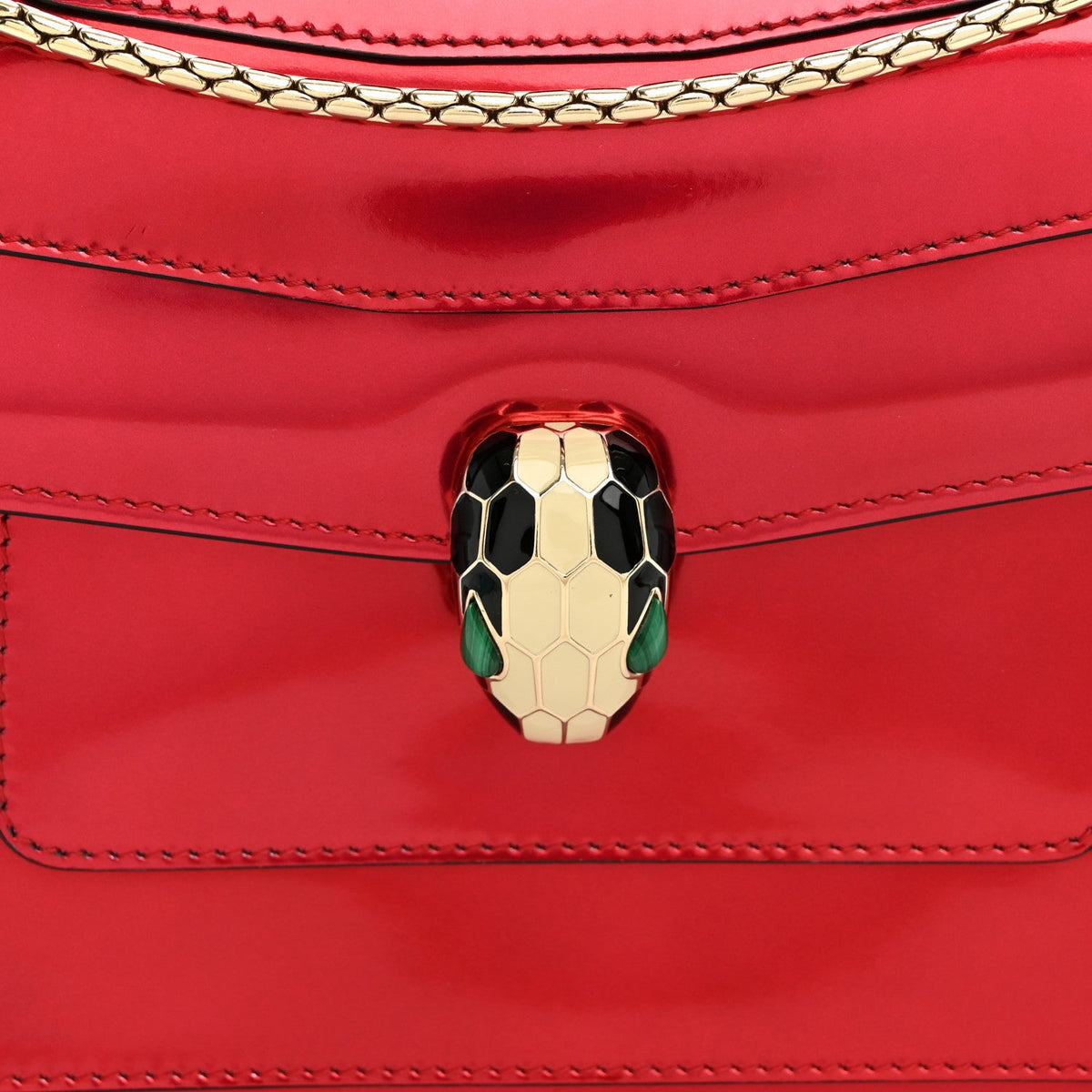 Calfskin Shoulder Bag - Red