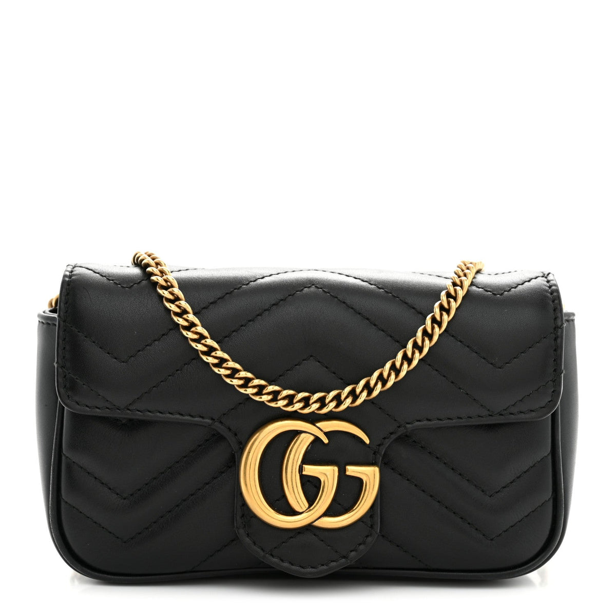 Mini Calfskin Shoulder Bag - Black