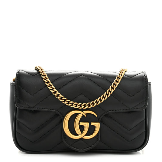 Mini Calfskin Shoulder Bag - Black