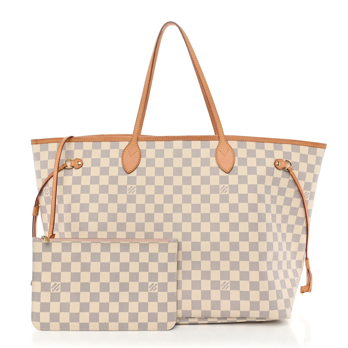 Damier Azur Neo Neverfull Gm Rose Baller Handbag
