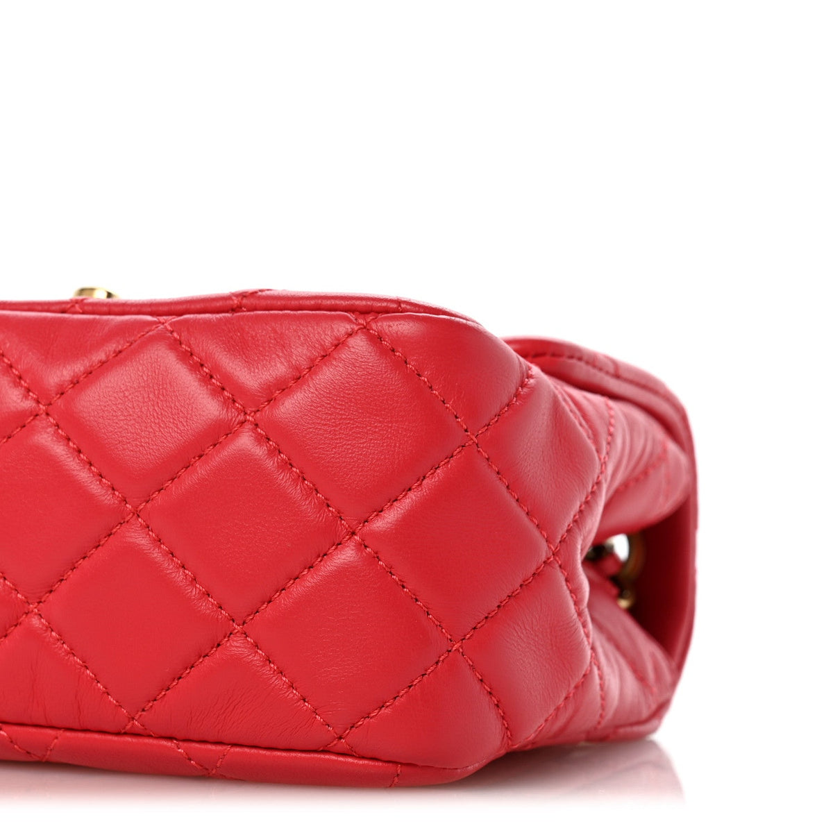 Mini Quilted Lambskin Flap Shoulder Bag - Pink