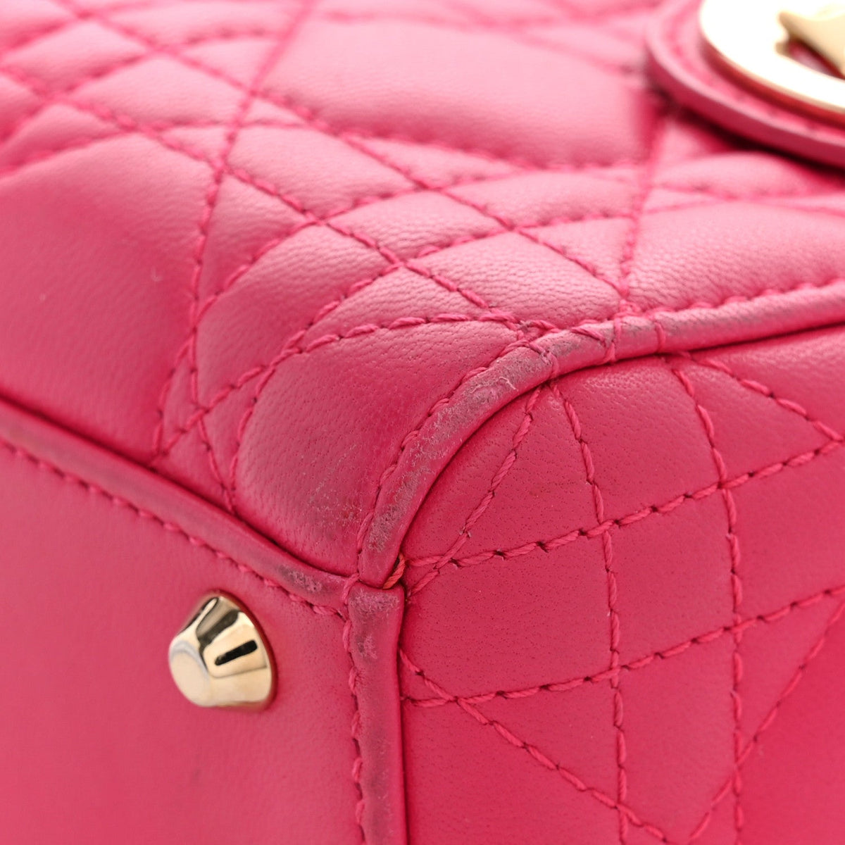 Mini Lambskin Handbag - Pink