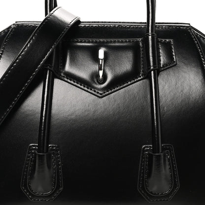 Mini Calfskin Shoulder Bag - Black