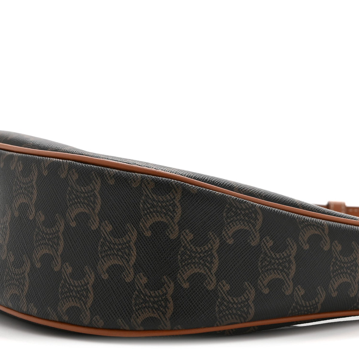 Medium Calfskin Canvas Shoulder Bag - Tan