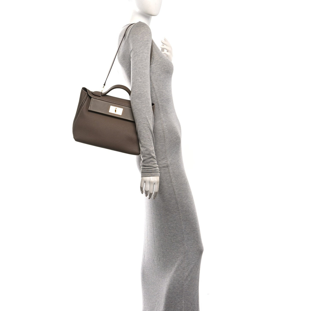 Togo Swift / 29 Etoupe Handbag