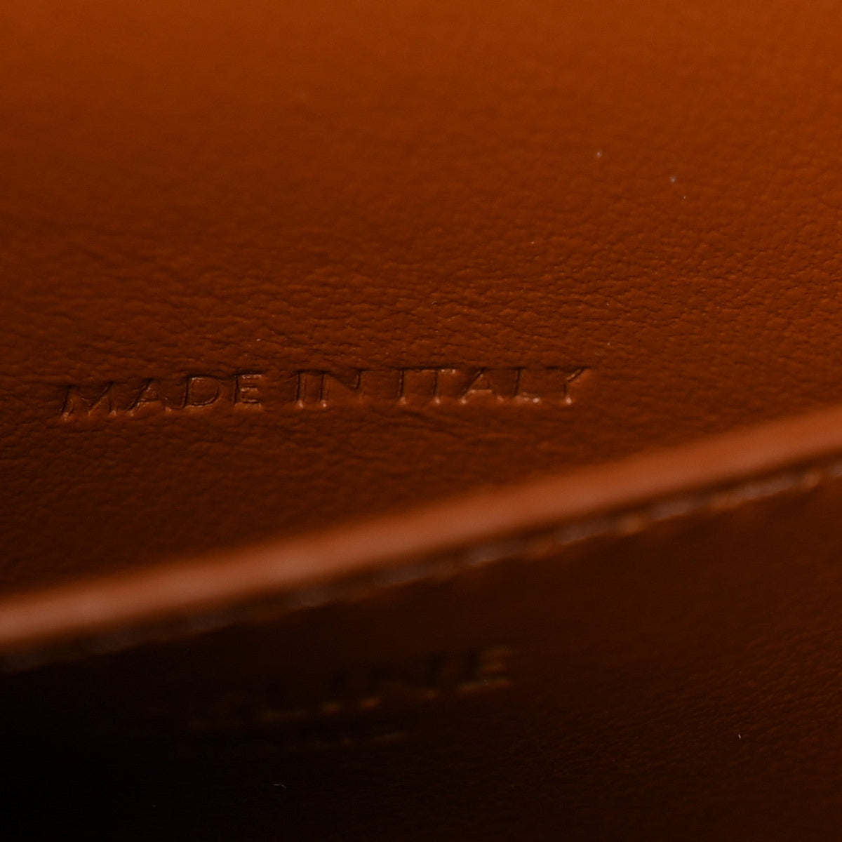 Calfskin Canvas Clutch Bag - Tan