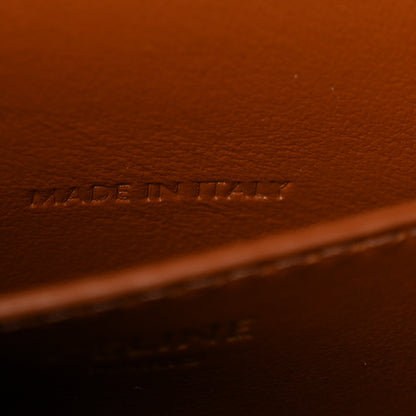 Calfskin Canvas Clutch Bag - Tan