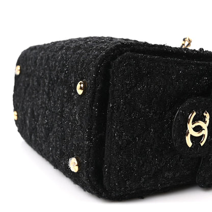 Mini Quilted Handbag - Black