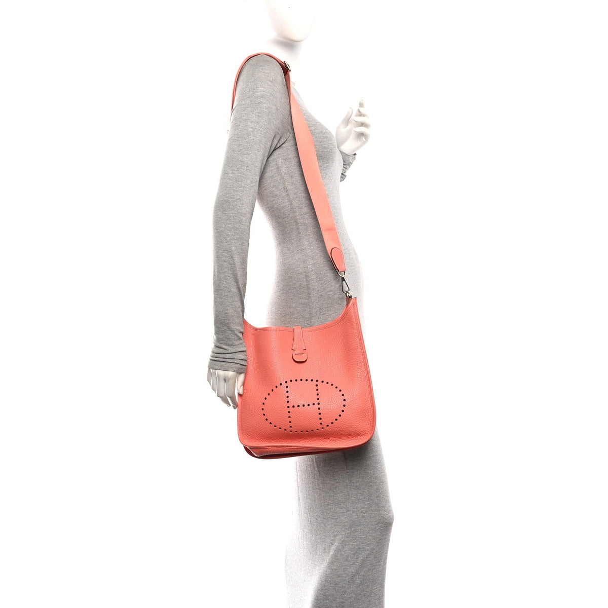 Taurillon Clemence Evelyne Iii Pm Crevet Handbag