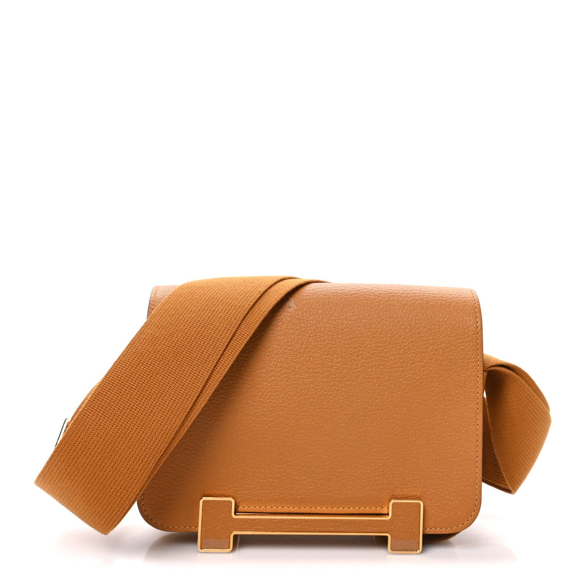 Chevre Mysore Geta Caramel Handbag