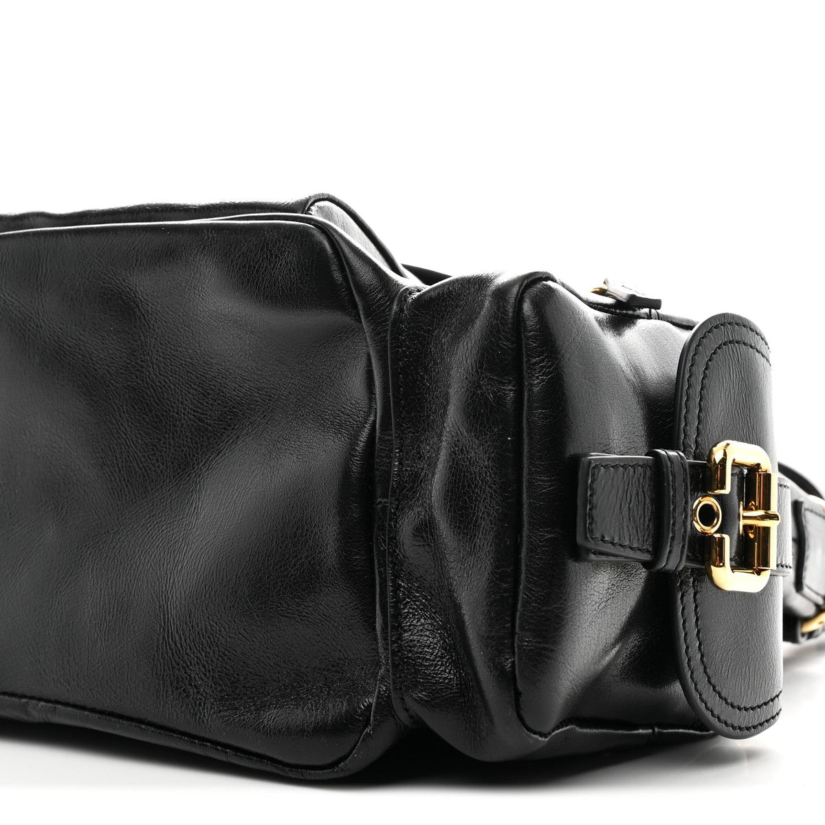 Medium Calfskin Crossbody Bag - Black