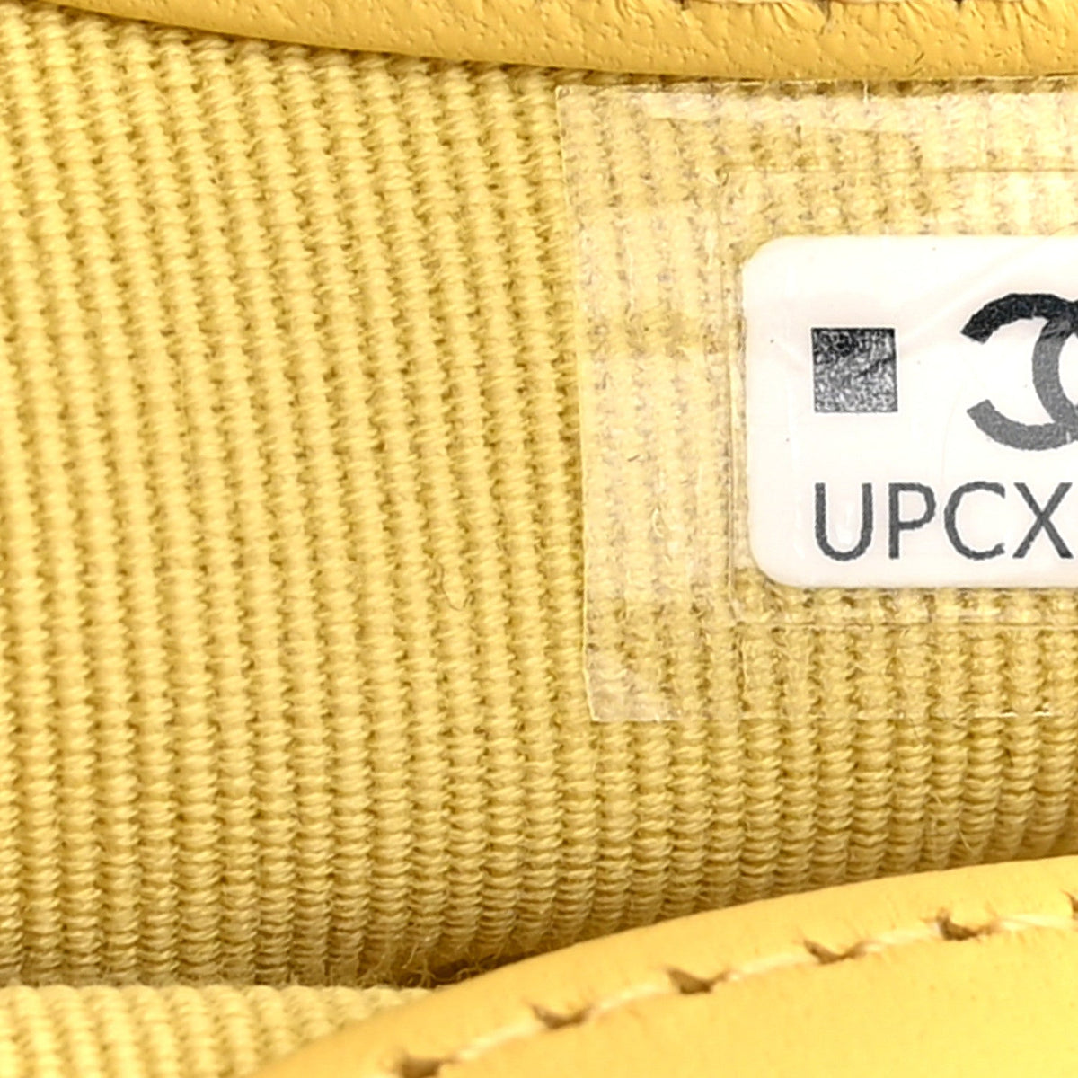 Mini Quilted Lambskin Pouch - Yellow