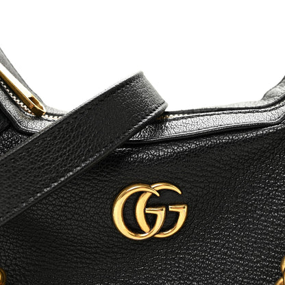 Small Goatskin Shoulder Bag - Black