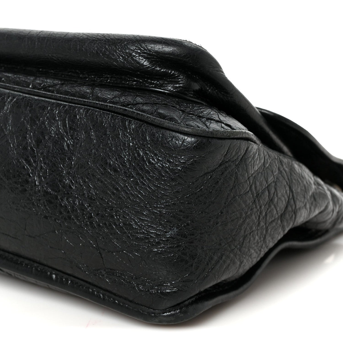 Medium Calfskin Satchel Bag - Black