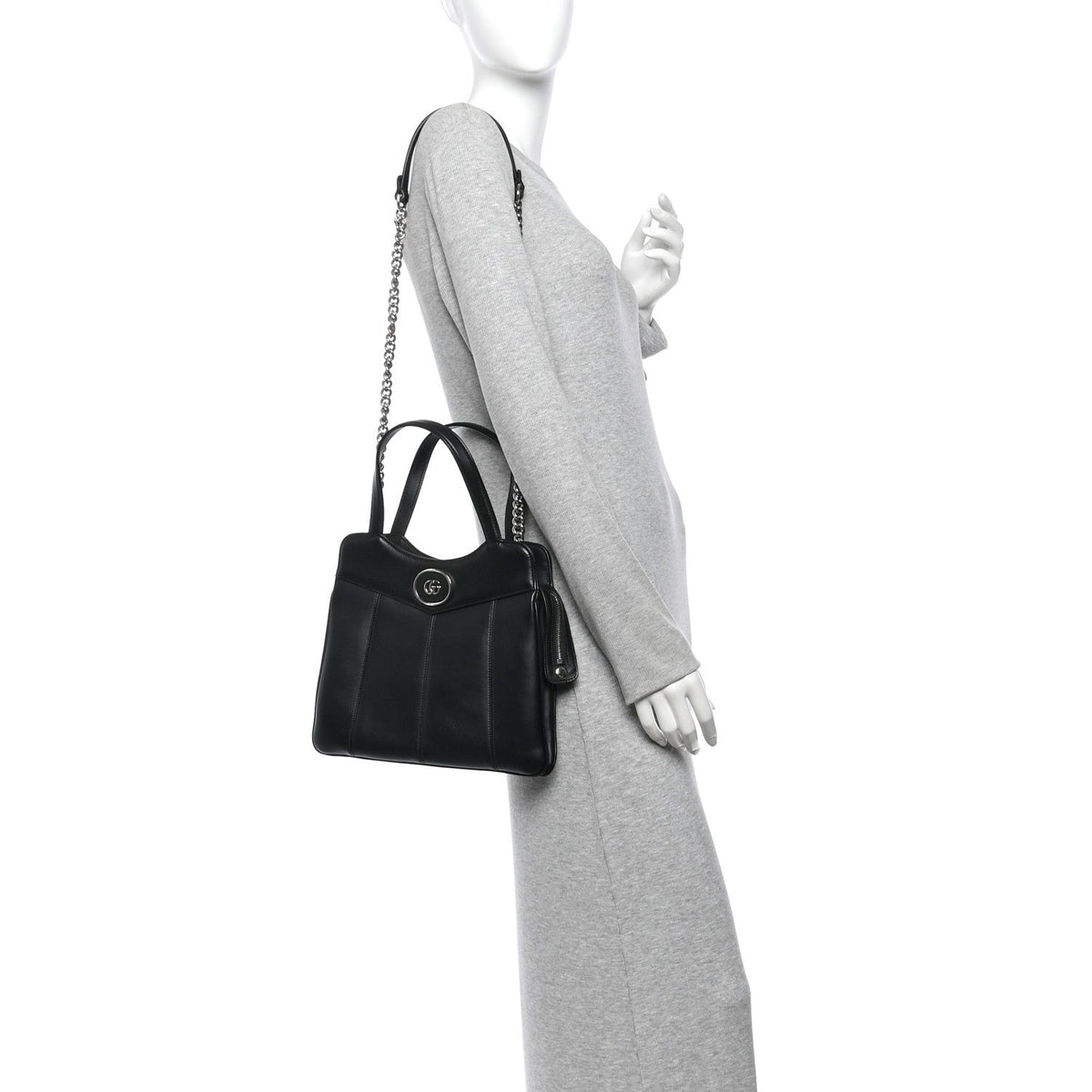 Small Calfskin Tote Bag - Black
