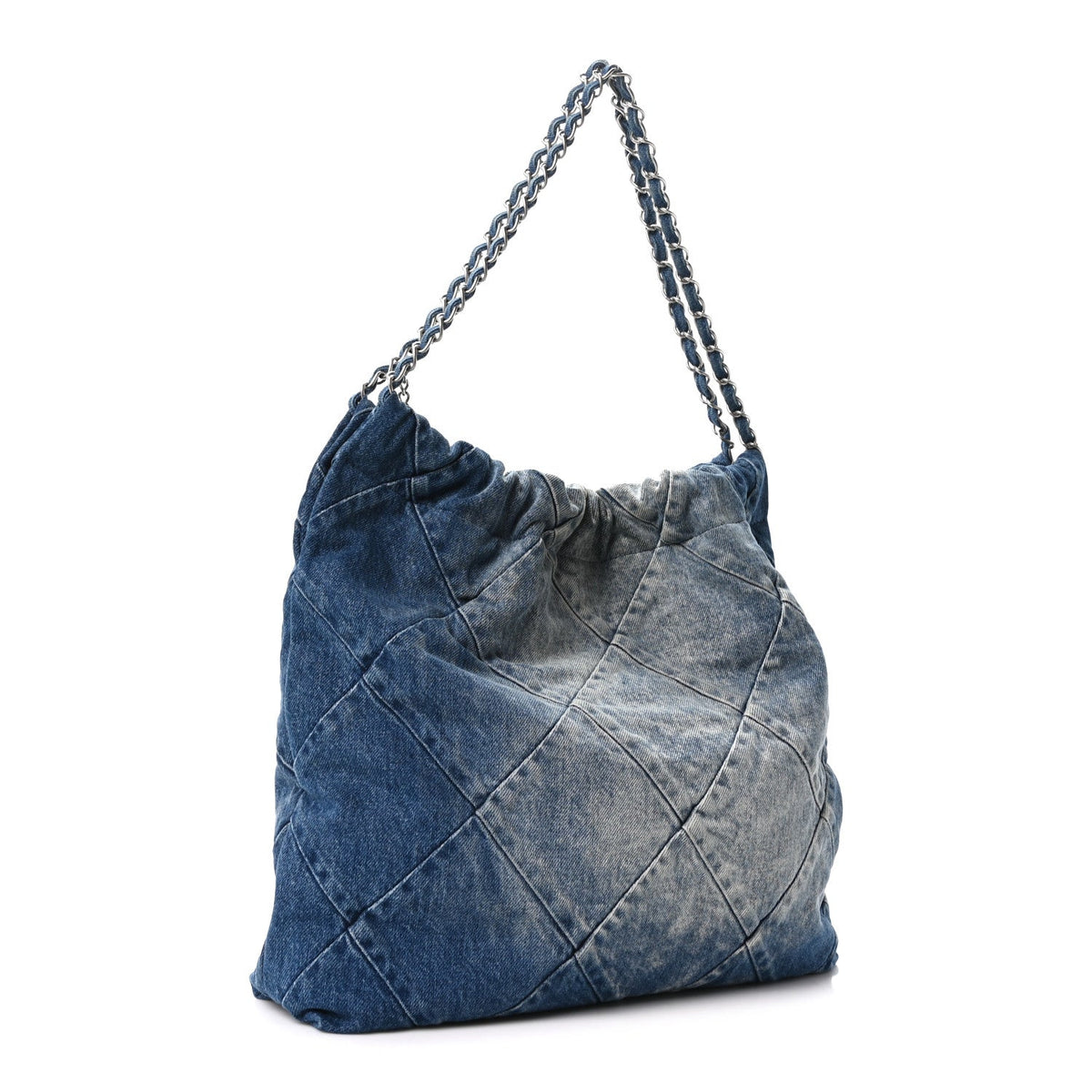 Quilted Handbag - Blue