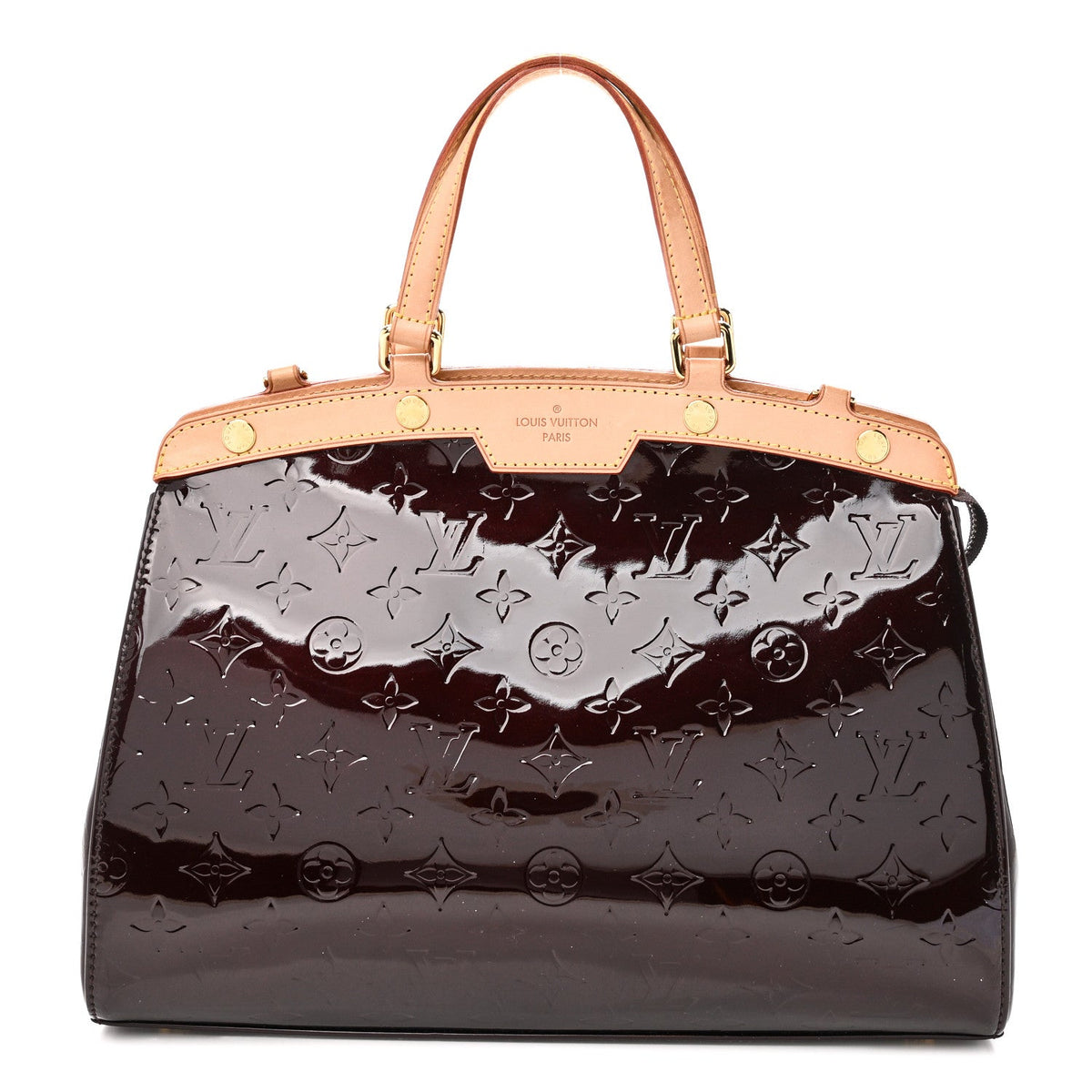 Vernis Brea Mm Amarante Handbag