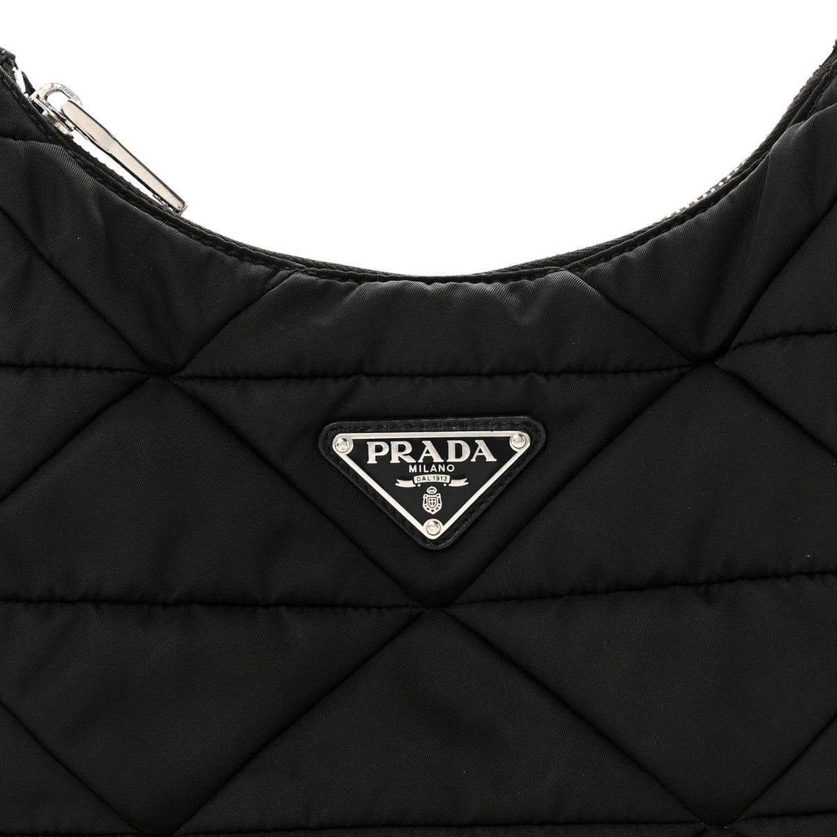 Nylon Shoulder Bag - Black