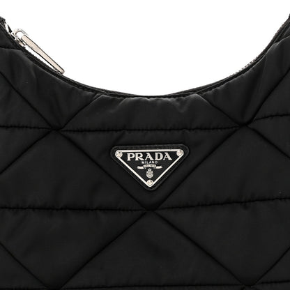Nylon Shoulder Bag - Black