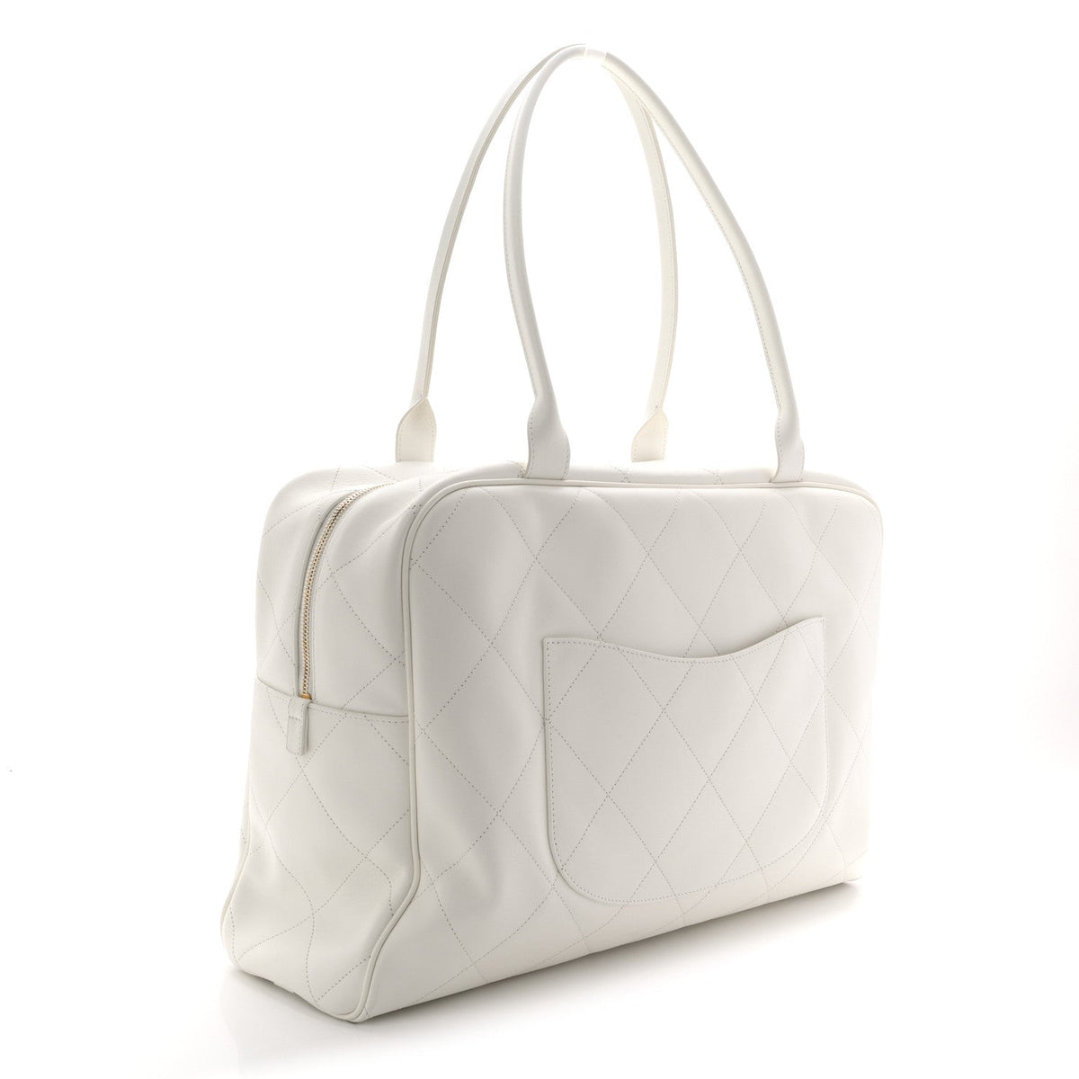 Maxi Calfskin Handbag - White