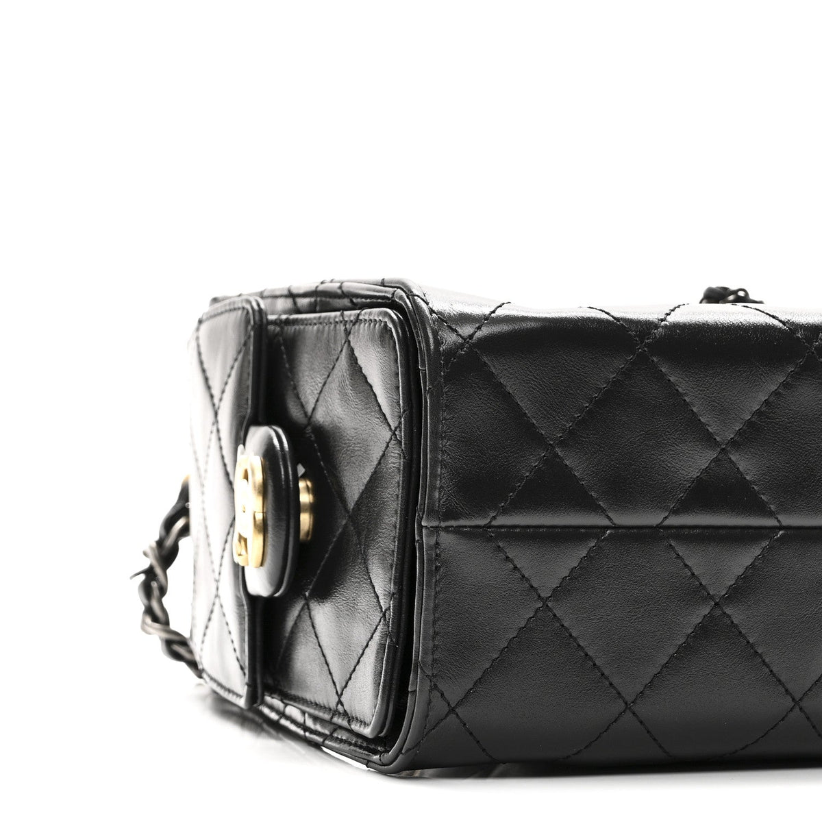 Mini Quilted Handbag - Black