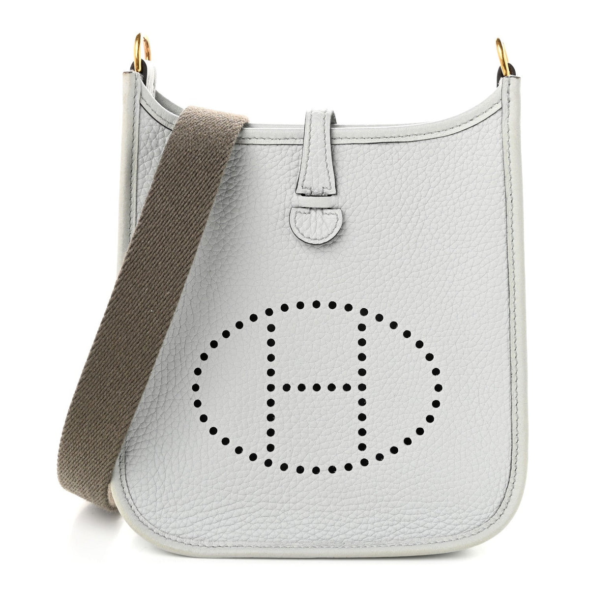 Taurillon Clemence Evelyne Tpm Bleu Pale Handbag